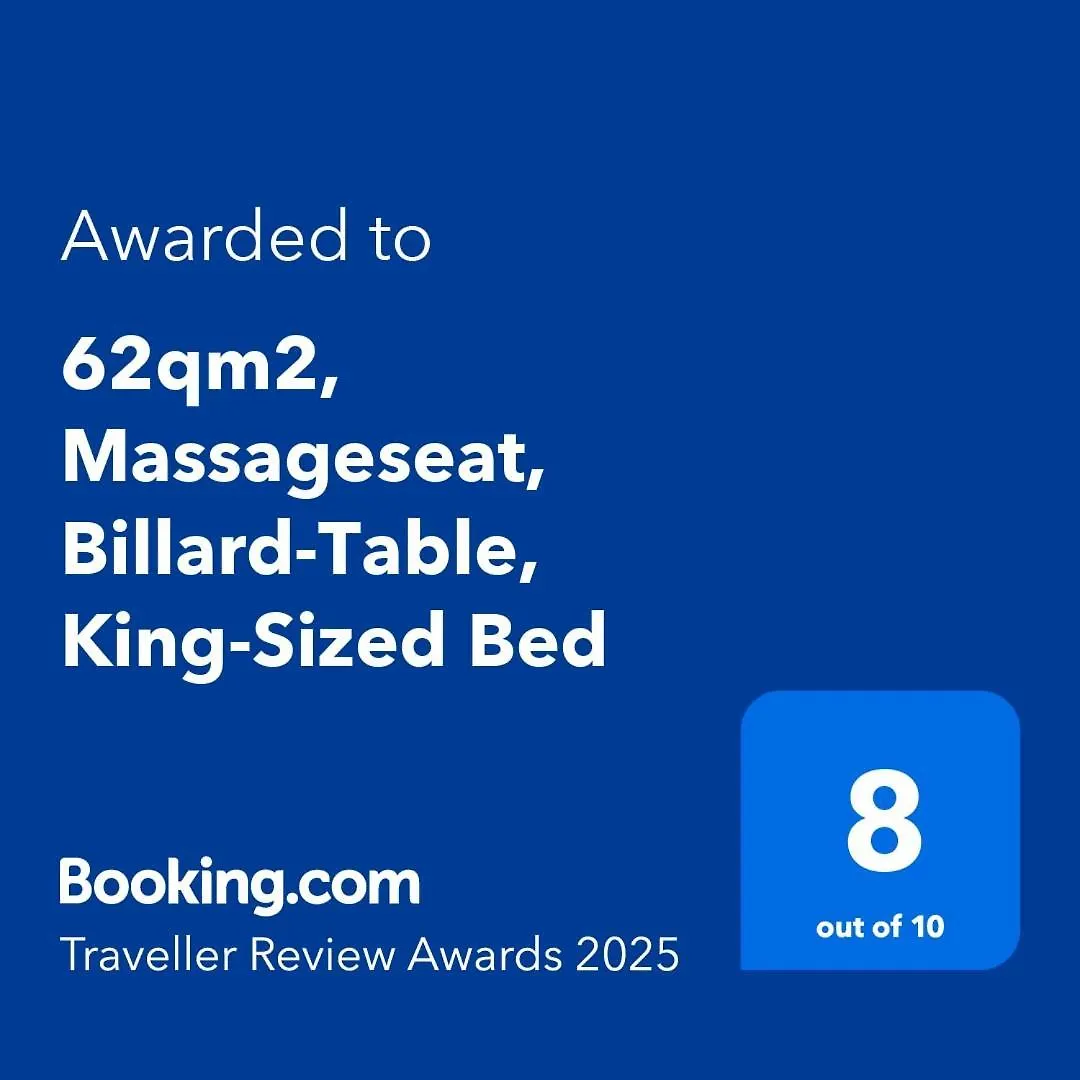 62Qm2, Massageseat, Billard-Table, King-Sized Bed Daire Berlin